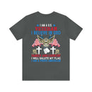 Patriotic Allegiance: Military Design T-Shirt - 'I Am a U.S. Veteran - Believer in God, Family, and Country - Proudly Saluting My Flag'