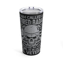 Retired Badass: 20oz Military Design Tumbler for Unconventionally Cool Veterans