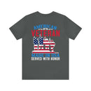 USA-Made Valor: Military Design T-Shirt - American Veteran, Serving with Honor