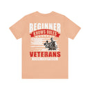 Beginners Know Rules, Veterans Know Exceptions Military Design T-Shirt