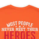 Military Design T-Shirt: Proud Veteran's Wife, Married to My Hero