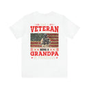 Proud Veteran, Priceless Grandpa: Military Design T-Shirt Celebrating Family and Service