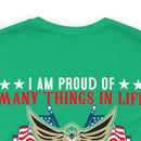 Pride in Heritage: Military Design T-Shirt - 'I Am Proud of Many Things in Life, but Nothing Beats Being a Veteran's Daughter