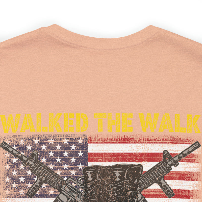 Vietnam Veteran Tribute: 'I Walked The Line' Military Design T-Shirt