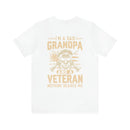 Fearless Patriarch: 'I'm a Dad, Grandpa, and a Veteran - Nothing Scares Me' Military Design T-Shirt