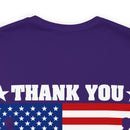 Gratitude and Respect: 'Thank You, Veterans' Military Design T-Shirt