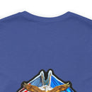Taking Flight with Honor: Military T-Shirt with 'Double Flag Eagle U.S. AIRFORCE' Design