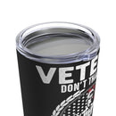 Honoring Our Fallen Heroes: 20oz Black Military Design Tumbler - Remembering the Sacrifice of Veterans and Their Comrades