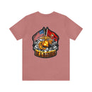 Semper Fi: Military T-Shirt with 'Double Flag Eagle U.S. MARINES' Design