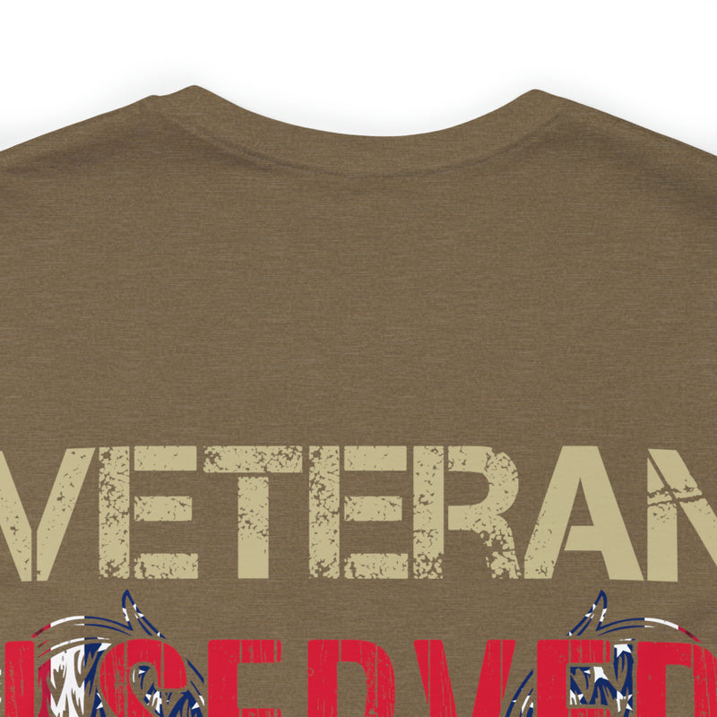 Unyielding Dedication: Veteran I Served, I Sacrificed, I Regret Nothing Military Design T-Shirt