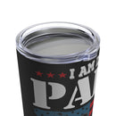 Fearless Patriarch: 20oz Military Design Tumbler for Fearless Veteran Dads and Papas