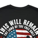 Home of the Brave: This Land of the Free Military Design T-Shirt