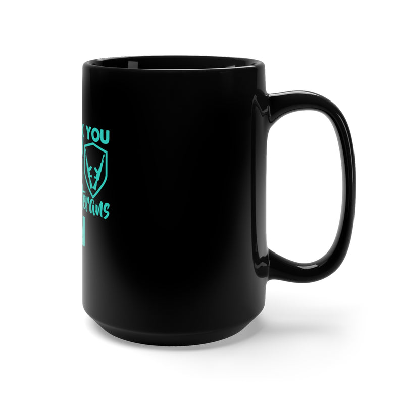 Honor Our Heroes with the 15oz Military Design Black Mug: Celebrate Veterans Day in Style!