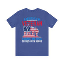 USA-Made Valor: Military Design T-Shirt - American Veteran, Serving with Honor