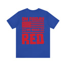 Red Friday Warrior: Military Design T-Shirt - On Friday We Wear Red