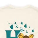 Radiating Hope: PTSD Design T-Shirt Spreading Awareness and Encouragement