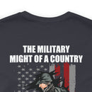 Mighty Reflection: 'The Military Might Represents National Strength' Military Design T-Shirt
