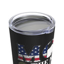 The Heroic Mom: 20oz Black Military Design Tumbler - Saluting the Veteran in Her