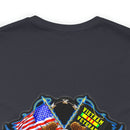 Honoring the Legacy: Military T-Shirt with 'Vietnam Veteran Double Flag' Design