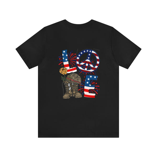 Love & Loyalty: Military Design T-Shirt - Wear Your Heart on Your Sleeve!