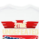 2Time Undefeated World War Champs Military Design T-Shirt: Show Your Pride!