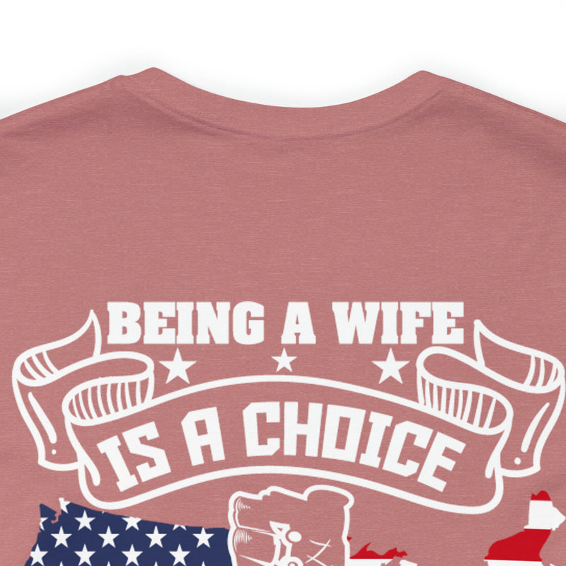 Proud Privilege: Military Design T-Shirt - Honoring Veterans' Spouses with Gratitude!