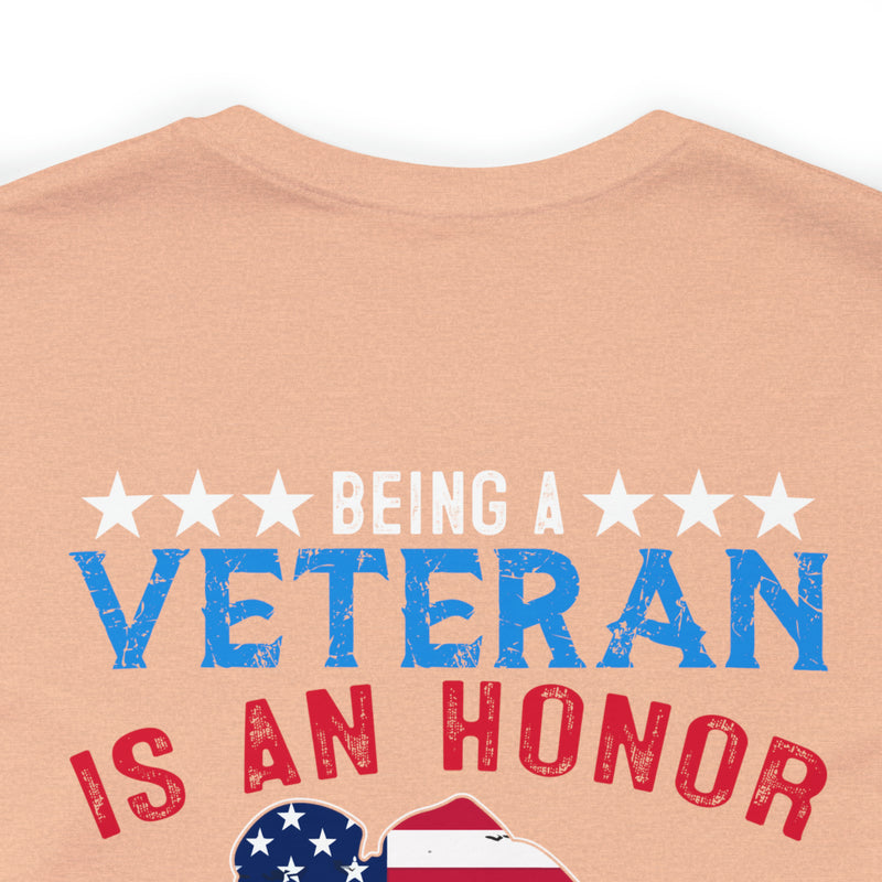 Honored Veteran, Priceless Grandpa: Military Design T-Shirt Celebrating Legacy