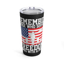 Honoring the Brave: 20oz Military Design Tumbler - Remembering Those Who Served for Freedom