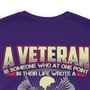 Blank Check for Freedom: Military Design T-Shirt Honoring the Sacrifice of Veterans