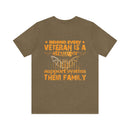 Unyielding Support: Military Design T-Shirt Celebrating Veteran Families
