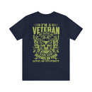 Sarcastic Veteran T-Shirt: My Level of Sarcasm Depends on Your Level of Stupidity