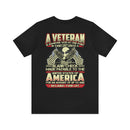 Blank Check for Freedom: Military Design T-Shirt Honoring the Sacrifice of Veterans