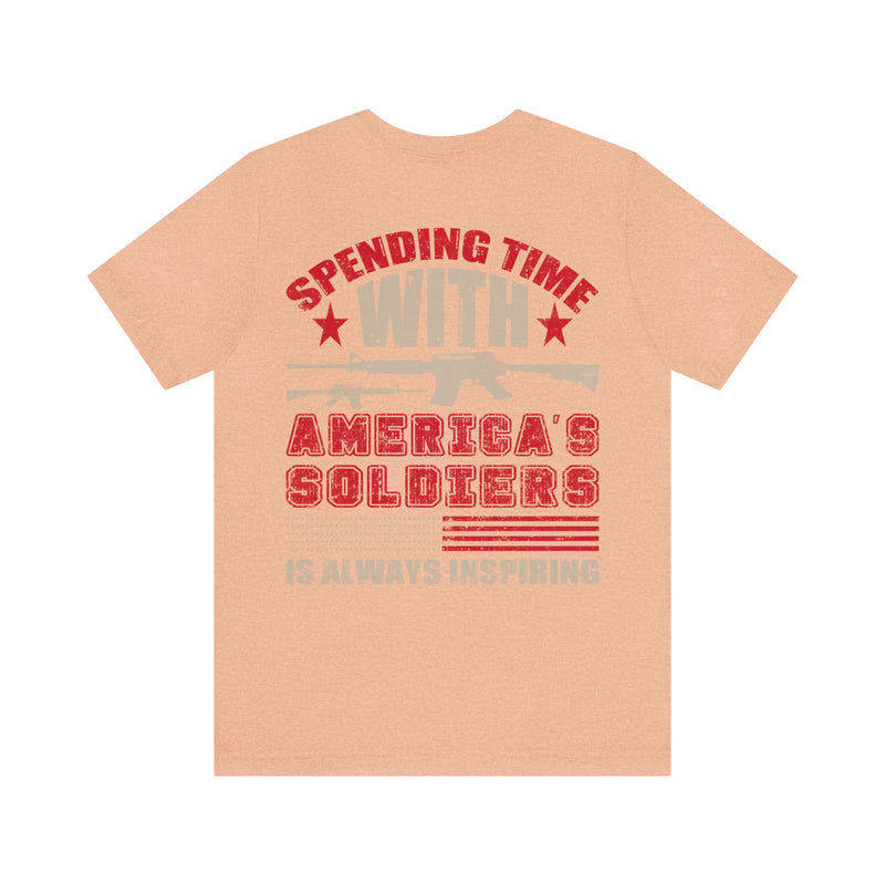 Inspiring Encounters: Spending Time with America's Soldiers Military T-Shirt