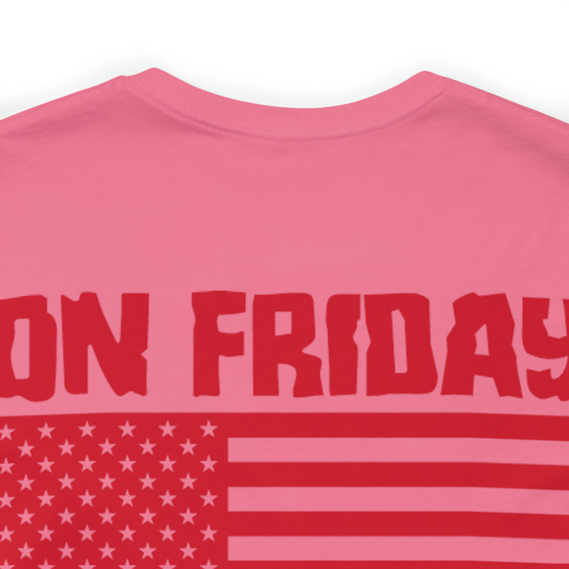 Red Friday Warrior: Military Design T-Shirt - On Friday We Wear Red