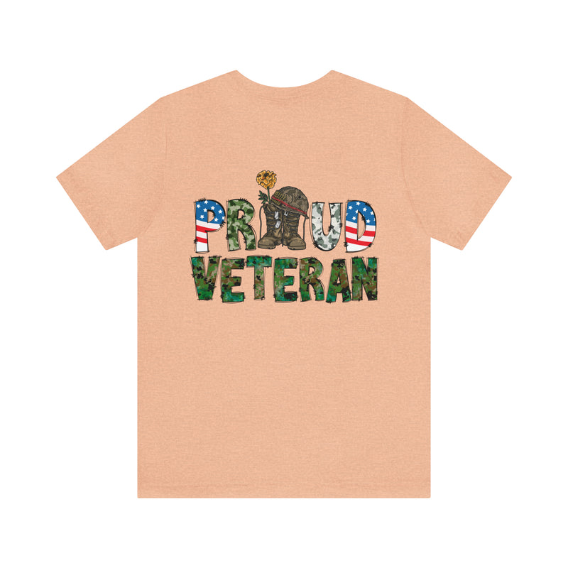 Proud Veteran: Military Design T-Shirt - Wear Your Service with Honor!