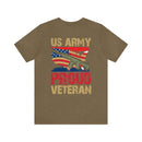 Proud US Army Veteran: Military Design T-Shirt Embodying Honor and Service