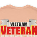 Proudly Serving: Vietnam Veteran - Military Design T-Shirt Honoring Resilience, Sacrifice, and Unyielding Patriotism
