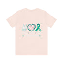 Peace Love Cure: PTSD Awareness Soft Cotton T-Shirt with Quality Print Design