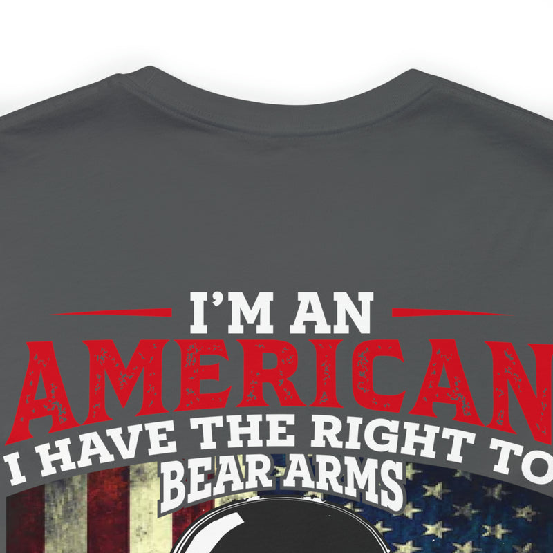 Unisex 'I Am an American, Right to Bear Arms, No Approval Required' Military-Inspired T-Shirt