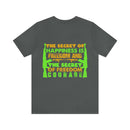 The Secret of Happiness: Military Design T-Shirt - Freedom and Courage Unite