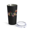Respect the Veteran: 20oz Military Design Tumbler in Black