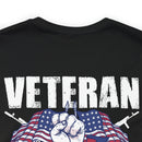 Heart to Heart: Veteran and Daughter Military Design T-Shirt Celebrating Unbreakable Bonds