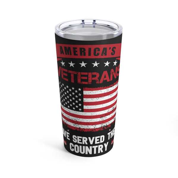 Honoring Our Heroes: 20oz Military Design Tumbler - Salute America's Dedicated Veterans