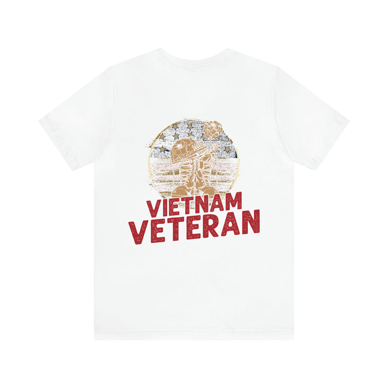 Vietnam Veteran Tribute: Military Design T-Shirt Honoring Courage and Sacrifice