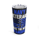 Navy Veterans: Best Grandpas in Black - 20oz Military Design Tumbler