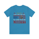 Ultimate Sacrifice: Military Design T-Shirt - 'Regretfully, I Have Only One Life to Give for My Country