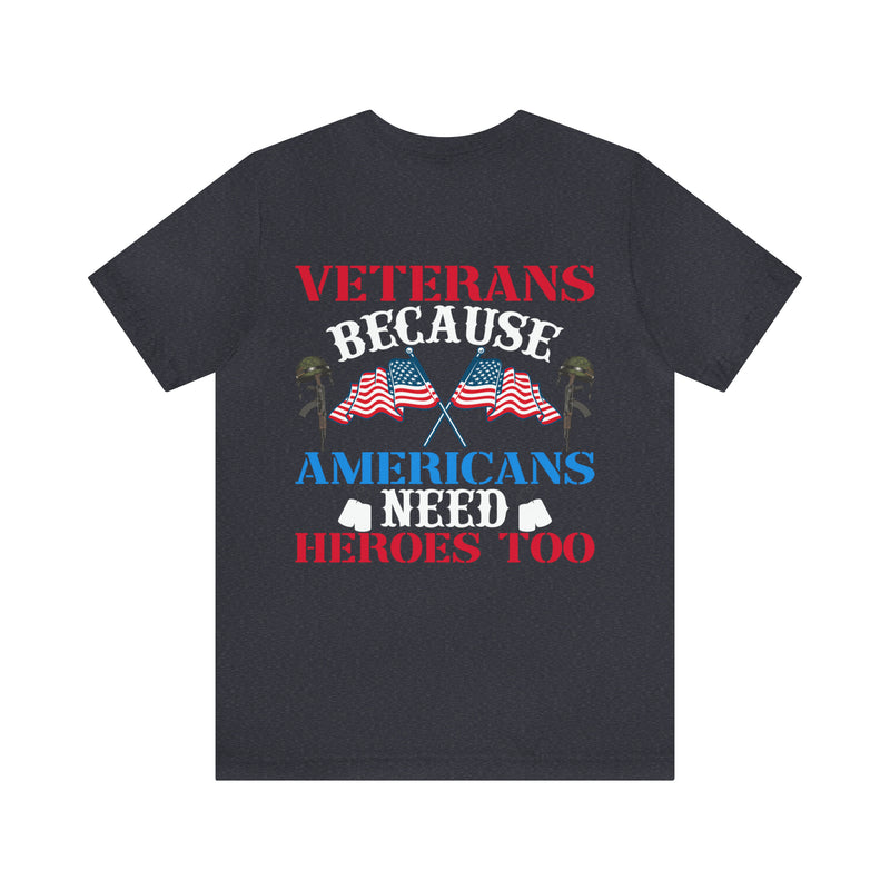 Veterans: American Heroes in Action - Military Design T-Shirt Embracing Courage and Patriotism