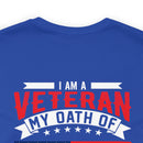 Timeless Dedication: 'I Am a Veteran, My Oath of Enlistment Has No Expiration Date' Military Design T-Shirt