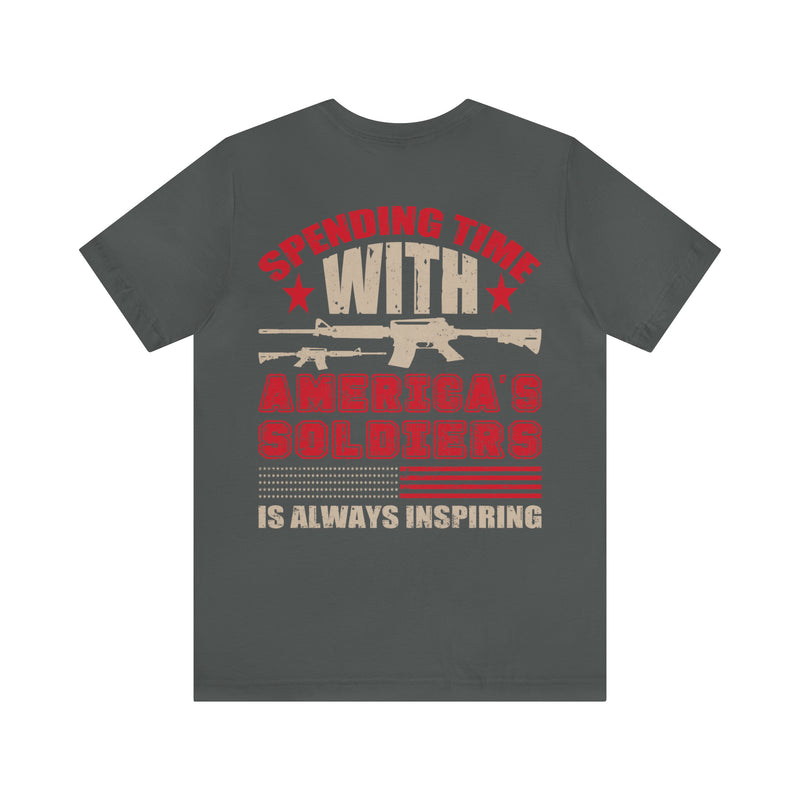 Inspiring Encounters: Spending Time with America's Soldiers Military T-Shirt