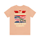 2Time Undefeated World War Champs Military Design T-Shirt: Show Your Pride!